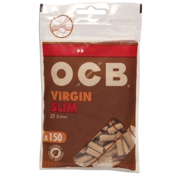 OCB Filter Tips Ø6 Slim Virgin Brown 150